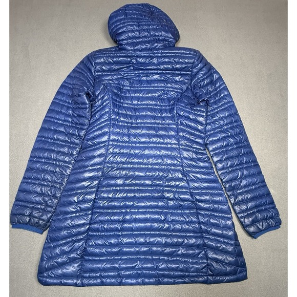 Patagonia Ultralight Down Hoody Womens M Blue Packable Puffer Jacket - Picture 5 of 8